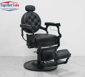 Chaises de salon hydrauliques robustes en acier inoxydable, réglables en hauteur, pour salons de coiffure, instituts de beauté et stylistes - Product Image 5