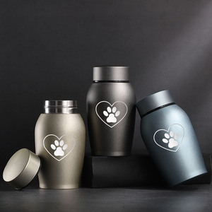 Hiện đại thép không gỉ Pet urn không thấm nước ngoài trời tro chôn cất quan tài Hộp chống ẩm với con dấu cho chó - Product Image 2
