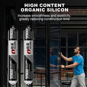 汎用高接着性中性透明シリコンシーラント、特に建物カーテンウォール工事用に設計 - Product Image 1