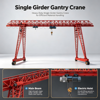 Modèle MHh Wan Long 16T Max. Grue portique de 9 m à 12 m de portée avec contrôle PLC et moteur pour les aires de manutention, les ports et les quais