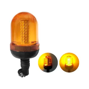 Amber High Bright LED Rotating Warning Beacon Flashing light for Construction Vehicles