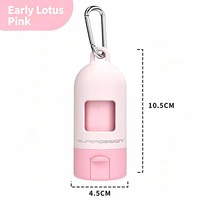 Support en plastique pour sacs poubelles avec clip en fer anti-odeur, vendu avec 1 rouleau de sacs à déchets biodégradables EPI