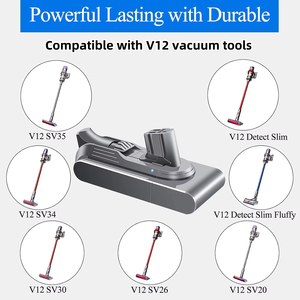 Batería <span class=keywords><strong>de</strong></span> Repuesto Recargable <span class=keywords><strong>de</strong></span> Iones <span class=keywords><strong>de</strong></span> Litio LiFePO4 <span class=keywords><strong>de</strong></span> 25.2V 4000mAh para la Aspiradora Robot Goxion <span class=keywords><strong>V12</strong></span> Detect <span class=keywords><strong>Slim</strong></span> - Product Image 6