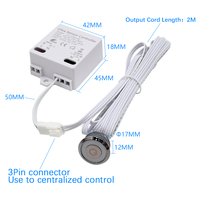Alto voltaje de alta potencia 550W DC/AC 24V-265V 220V 1712 Gabinete Armario Interruptor de sensor táctil (sin atenuación)