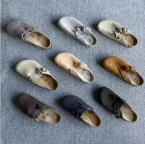 Sabots et mules de créateur en liège, en cuir véritable, de haute qualité, pour femmes et hommes, style <span class=keywords><strong>Birkenstock</strong></span>, pour la plage - Product Image 1