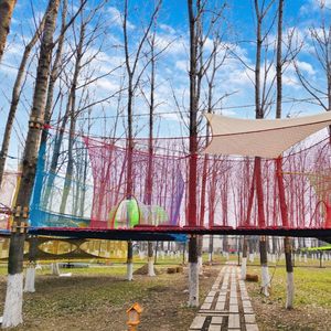 Trampolín de Jardín Multicapa Tejido a Mano con Forma Personalizada Ropecube, Fabricante Directo, Solución Integral para Parques Infantiles al Aire Libre - Product Image 1
