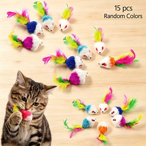 Juego de 15 Juguetes de Peluche de <span class=keywords><strong>Tom</strong></span> y Jerry para Gatos, Ratones Pequeños para que los Gatos Jueguen, Juguetes para Gatos para Autoentretenimiento, Juguetes para Estimular a los Gatos - Product Image 5