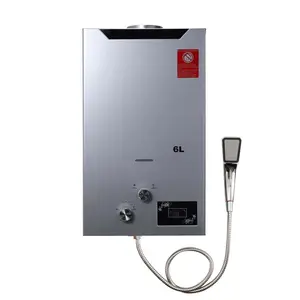 New Design 6L 12KW Stainless Steel Portable LED Digital Display Tankless Instant RV LPG Instant Propane Gas Water Heater