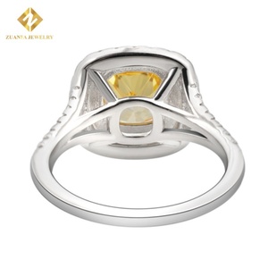 ขายดี925แฟชั่นแหวนหมั้นเงินสเตอร์ลิงสำหรับผู้หญิงเครื่องประดับเพชรเต็มรูปแบบแหวนพลอยงานแต่งงานสุดหรู - Product Image 4