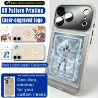 Coque de téléphone pour cartes à collectionner semi-transparente antichoc en PC pour iPhone 17 16 15 Pro Max