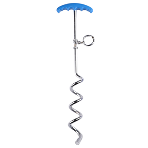 Kit de Correa y Poste de Acero para Perros, Resistente a Mordeduras, Correa de Cable de Acero Antitirones con Ganchos Dobles Resistentes, Set de Entrenamiento para Pasear Perros - Product Image 5
