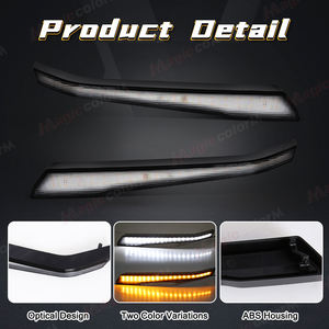 ไฟหน้ากระจังหน้า LED ไฟเตือนกันชนหน้า ไฟเดย์ไลท์ DRL สำหรับ <span class=keywords><strong>Subaru</strong></span> <span class=keywords><strong>Crosstrek</strong></span> <span class=keywords><strong>2023</strong></span> 2024 ไฟเลี้ยว อุปกรณ์ตกแต่งรถยนต์ - Product Image 4