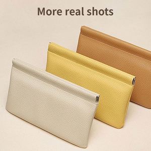 Monedero Pequeño de Cuero PU con Logotipo Personalizado, Estilo Japonés, Bolsa de Almacenamiento de Viaje de Cuero PU Lychee - Product Image 2