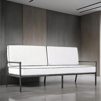 Muebles de exterior de aluminio de diseño único, conjunto de sofá redondo, conjunto de sofá de jardín de patio de metal seccional circular, muebles con cojines