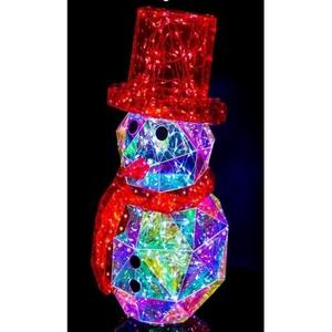 Bonhomme de neige LED 60 lumières RGB 19,8x23,6 H. 40CM - Product Image 1