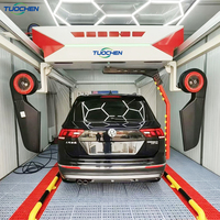 Sistem Cuci Mobil Otomatis Tanpa Sentuh dengan Pembersihan Tanpa Kontak, Semprotan Busa & Pengeringan Udara