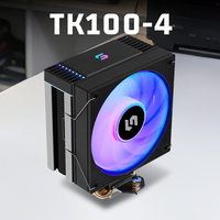 Radiateur de refroidissement à double tour à 2 ventilateurs 120mm Rgb Cpu Cooler Argb Air Cooler pour ordinateur Pc Case With Fluid Bearing