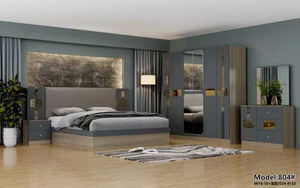 Economic Bedroom Set Furniture Bedroom Wardrobe Dresser <strong>Mirror</strong> Queen Bed Bedside Table Modern Furniture Set - Product Image 2