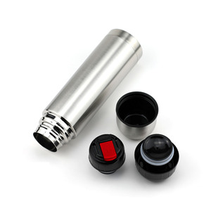 Bullet Double Waled Stainless Steel Vacuum Flask <strong>Thermos</strong> with Push Spout Opener - Product Image 6