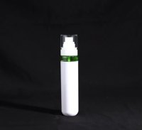 Flacon de lotion transparent givré rouge et bleu de 60 ml, 80 ml, 100 ml pour produits de soin de la peau, toniques hydratants, lotions, fonds de teint liquides