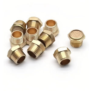 <span class=keywords><strong>Filtre</strong></span> d'échappement d'air de silencieux de silencieux pneumatique de type G18 en laiton et suppresseur de bruit pour cylindre pneumatique et actionneur - Product Image 4