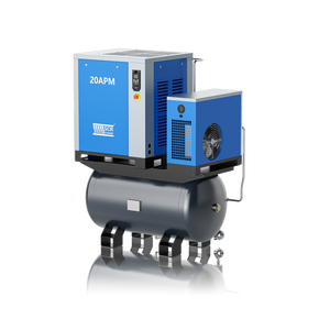 Compresor de Aire de Tornillo Súper Eficiente, Compresor Industrial con Filtros Secadores de Aire de Imán Permanente, Tanque de Aire Opcional para 10~20HP - Product Image 2