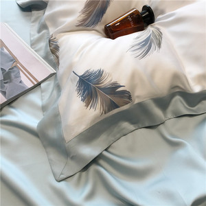 Luxury Bedlinens 100% Tencel Bộ Đồ Giường Tùy Chỉnh Thiết Kế In Lyocell Vải Mát Tay Cảm Thấy Tấm Ga Trải Giường Bộ - Product Image 5