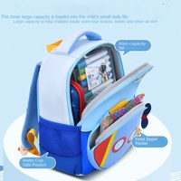 Sac à dos d'école maternelle pour enfants de 1 à 6 ans, ultra-léger, anti-perte, dessin animé, unisexe, en polyester