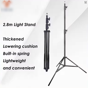 280cm support de <span class=keywords><strong>lampe</strong></span> affichage caméra tré<span class=keywords><strong>pied</strong></span> pour appareil photo numérique téléphone lumière Station de télévision Studio Photo Studio photographie trépieds - Product Image 3