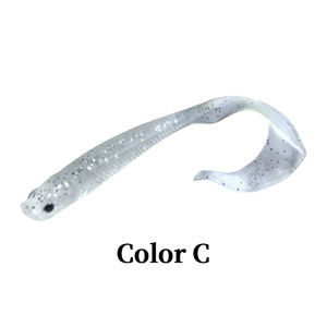 เหยื่อล่อปลาพีวีซีนิ่มรูปหนอนปลา Leurre Souple เหยื่อตกปลานุ่ม11.5ซม. 6.1ก. โค้งหางยาวนุ่มปลาแบส - Product Image 4