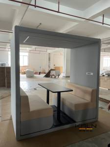 Kaln Creatief Ontwerp Moderne <span class=keywords><strong>Sofa</strong></span> Set Modulaire Vergaderruimte Cabine Zitplaatsen Met Zachte Rug <span class=keywords><strong>Sofa</strong></span> Pod Flexibel Voor Thuis/Op Kantoor Gebruik - Product Image 3
