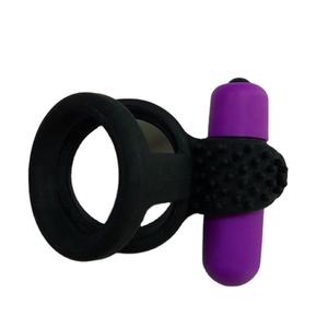 Vendita calda maschio che migliora 100% in Silicone solido ABS + PU spazzola vibrante anello di ingrandimento del peso degli uomini del cazzo ingrandimento - Product Image 3