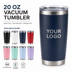 Gobelet isotherme personnalisé 20 oz en acier inoxydable à double paroi avec paille pour boissons chaudes et froides – Idéal pour le quotidien - Product Image 1