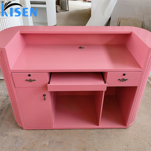 Mostrador de Recepción Pequeño Kisen para Salón de Belleza, Mueble de Recepción, Mostrador de Caja, Mesa de Recepción para Oficina - Product Image 3