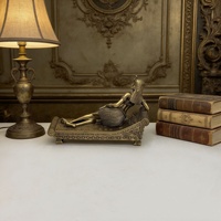 Statue de Cléopâtre en résine effet bronze vintage, style européen, reine de l'Égypte ancienne, pour décoration de table ou de bureau