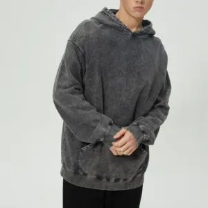 Aangepaste Lente En Herfst Nieuwe Losse Plus Fleece Mode Sweatshirt Mannen Oversized Dikke Hoodie