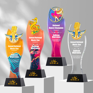 Trophée <span class=keywords><strong>en</strong></span> cristal et <span class=keywords><strong>en</strong></span> métal pour le champion de la <span class=keywords><strong>musique</strong></span> et de la danse, trophée d'art personnalisé pour les gagnants <span class=keywords><strong>des</strong></span> examens de niveau - Product Image 4