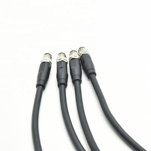 M8 kết nối cáp <span class=keywords><strong>6</strong></span> <span class=keywords><strong>pin</strong></span> IP67 không thấm nước đúc tròn hàng không thẳng nam cắm kết nối Nhà cung cấp - Product Image 3