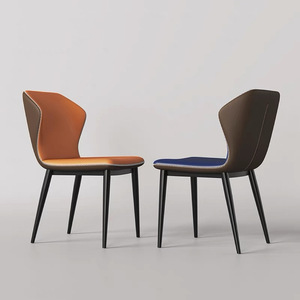 Chaise de salle à manger rembourrée de style italien, design moderne et minimaliste pour salle à manger et espace de vie, usage adulte - Product Image 1