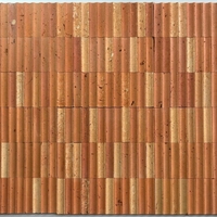 Mosaïque en argile rouge de qualité supérieure 300X300mm Beauté naturelle pour les murs et les sols des salons et les espaces créatifs Fonction antibactérienne