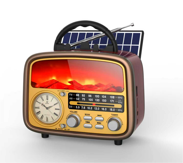 MLK-8684 Home using retro desktop Radio controlled clock Radio am fm best reception Radio