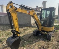 Mini-pelleuse japonaise Cat 303E à chenilles, certifiée CE/EPA, à prix d'usine, en stock, en promotion.