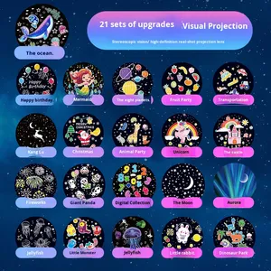 Youkela 빛나는 장난감 스타 프로젝션 램프 사랑스러운 크라운 디자인 LED 라이트 별이 빛나는 하늘 효과 디밍이 가능한 야간 조명 어린이 선물 - Product Image 4