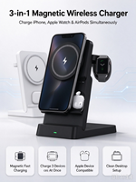 Chargeur sans fil magnétique 3-en-1, pour iPhone, Apple Watch et AirPods, produit transfrontalier à succès