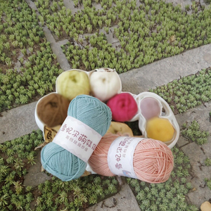 Fil à tricoter et à tisser en coton doux et mélangé, 4 brins, motif blanchi, vente chaude 2025 - Product Image 4