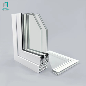 Fenêtres à auvent modernes CHANGYI à <span class=keywords><strong>double</strong></span> <span class=keywords><strong>vitrage</strong></span>, en <span class=keywords><strong>PVC</strong></span> (UPVC) américain, avec verre trempé, pour salle de bain et cuisine - Product Image 4
