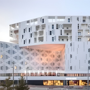 Panneau mural perforé moderne en aluminium composite pour revêtement extérieur et intérieur d'hôtel - Product Image 4