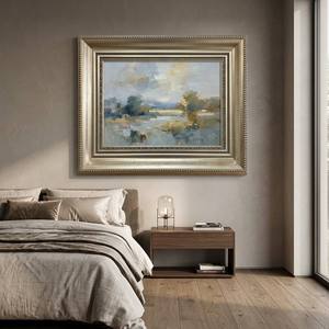 Cornice Dorata di Lusso Ornata 120mm di Larghezza, Cornice Barocca in Legno Intagliato per Dipinti ad Olio, Decorazione per Gallerie d'Arte - Product Image 2