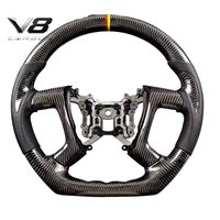 Volant en fibre de carbone véritable V8carbon pour Cadillac Escalade – Accessoires intérieurs de voiture, pièces automobiles, style sport racing modifié, personnalisé