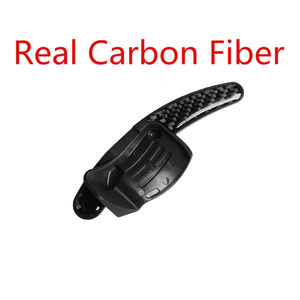 Véritable fibre de carbone voiture intérieur accessoire <span class=keywords><strong>volant</strong></span> changement de vitesse palette manette de vitesse extension couverture autocollant décalcomanie pour VW Golf GTI - Product Image 3